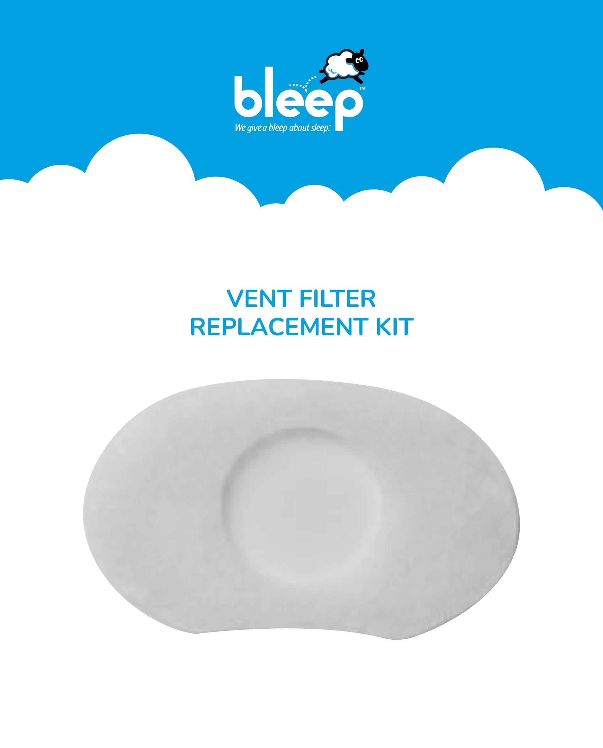 Bleep Eclipse™ and DreamWay Vent Filter Replacement Kit (12 Pack)
