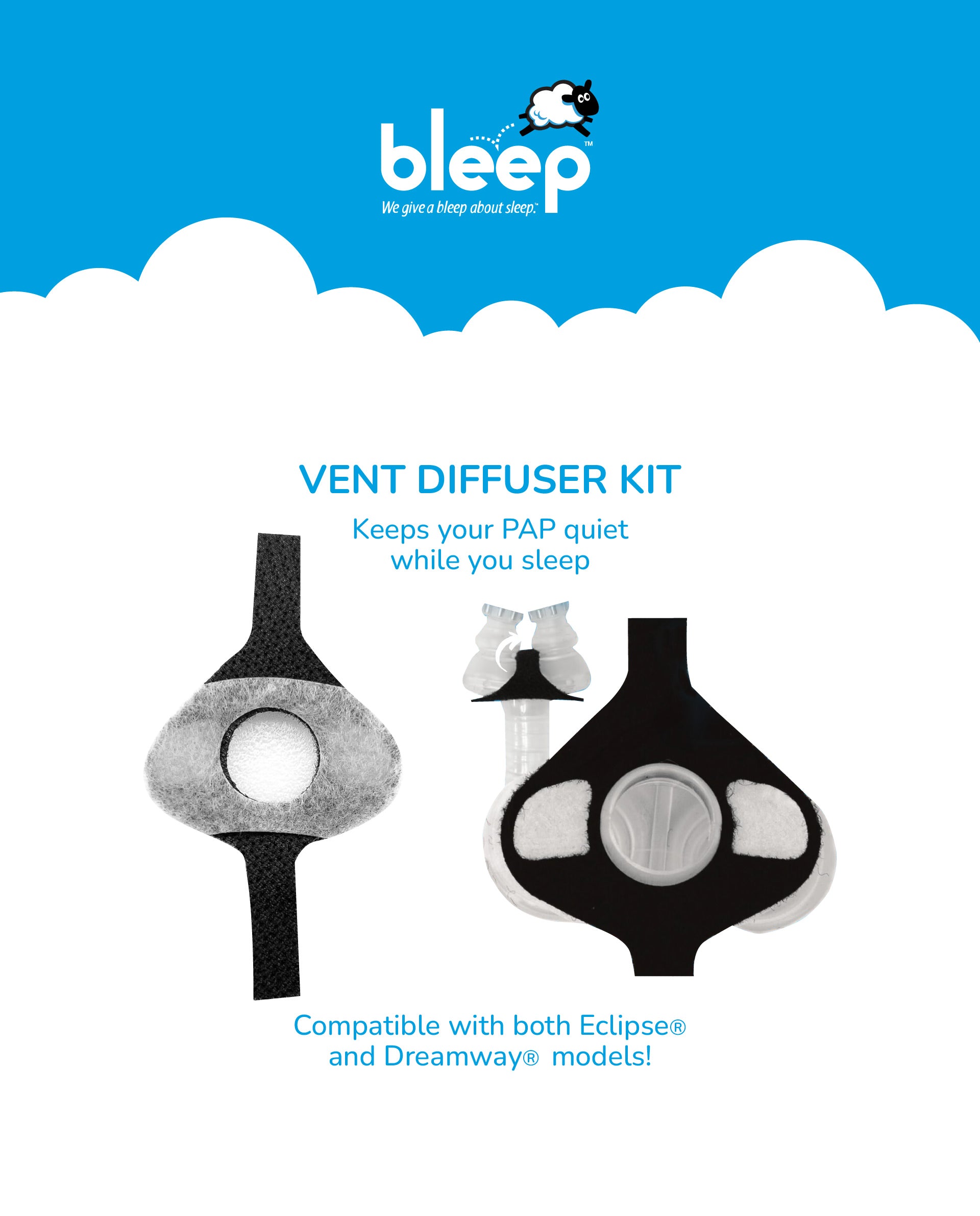 Bleep Eclipse™ and DreamWay Vent Diffuser Replacement Kit