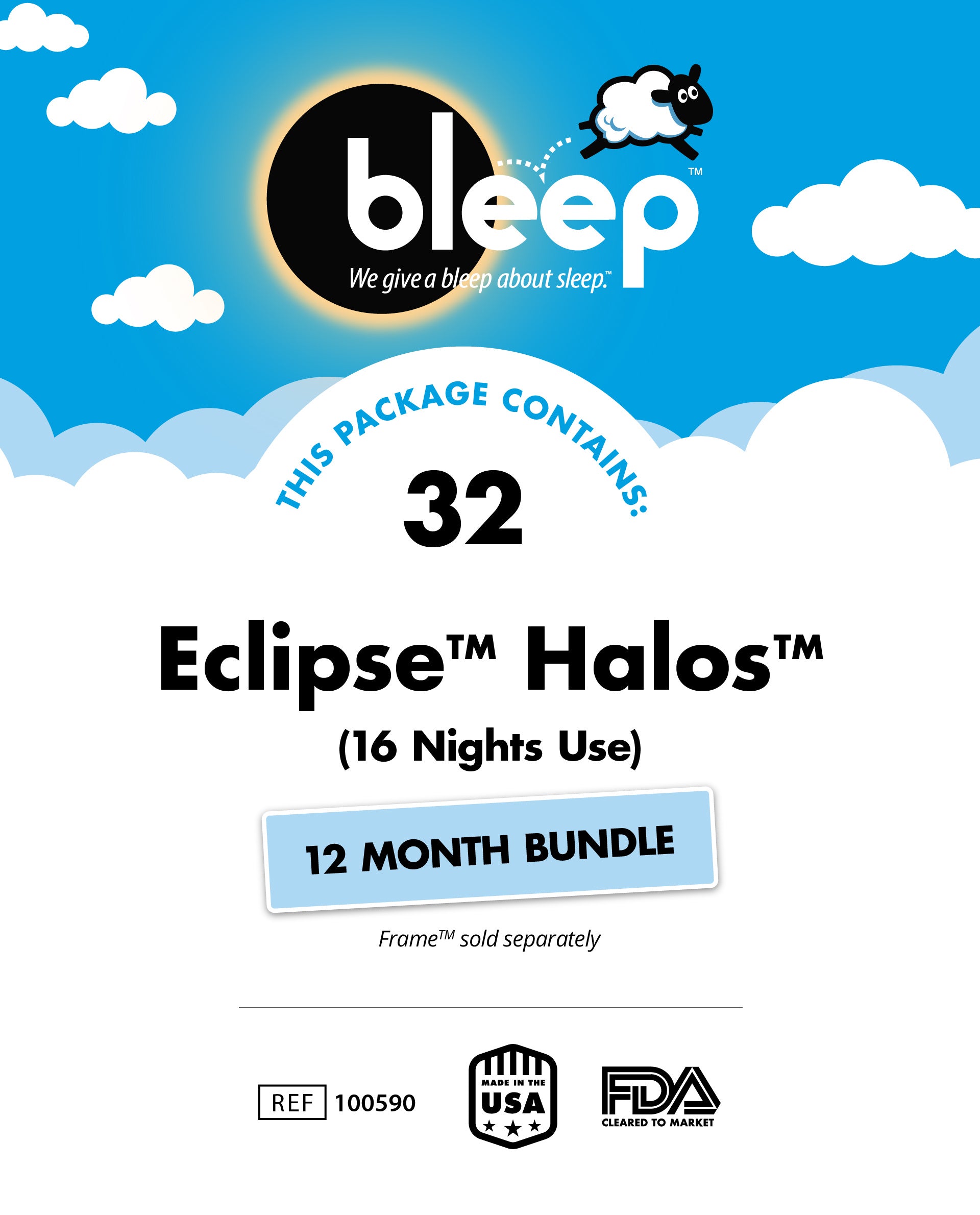 Bleep Eclipse™ Halos™ 12 Month Bundle - Best Pricing (No RX Required)